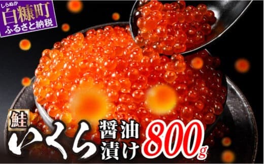 いくら醤油漬 鮭卵 800g(200g×4パック) 小分け イクラ 鮭いくら 鮭 冷凍いくら 北海道 白糠町_K045-1677