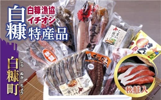 白糠漁協イチオシ白糠特産品セット 秋鮭入 ほっけ かれい 本ししゃも こまい 秋鮭 たこ さんま ギフト 熨斗 ふるさと納税 北海道 白糠町_I028-0428