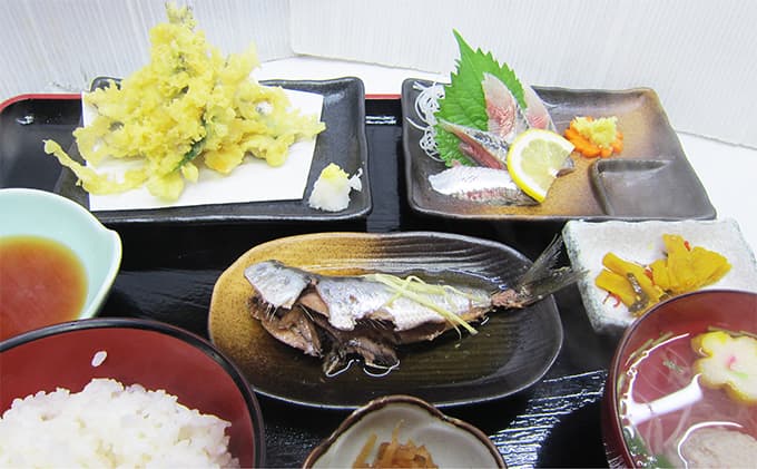 漁師料理の店 ばんやのお食事券(ペア) お食事券 チケット ばんや ペア イワシ ハマグリ なめろう 刺身 煮魚 いわしづくし定食