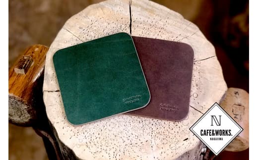 9-11 【年内発送12月15日入金まで】レザークラフト:本革コースター2色セット within2025