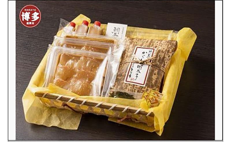 博多料亭造り鯛だし茶漬けとブランデー仕込みからし明太子セット