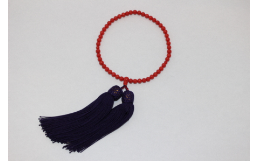 A-189 赤珊瑚 片手数珠・念珠