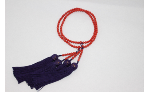 A-190 赤珊瑚 数珠・念珠 本連