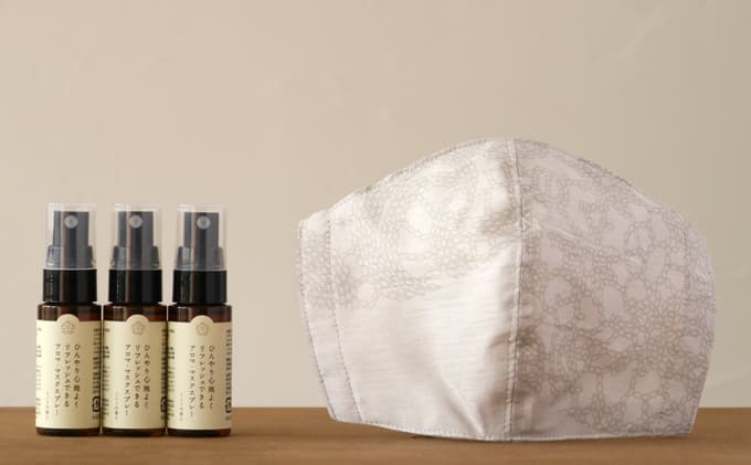 【メディアで多数紹介】マスクにシュ!でミントの香り アロマ・マスクスプレー 3本 ※エチケットマスク 1枚 お試し品付 アロマグッズ ファッション小物