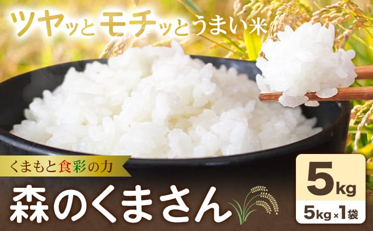 令和7年産 米 森のくまさん 5kg くまもと食彩の力《60日以内に出荷予定(土日祝除く)》熊本県 長洲町 お米 こめ コメ---sn_kmmk_60d_r7_16000_5kg---