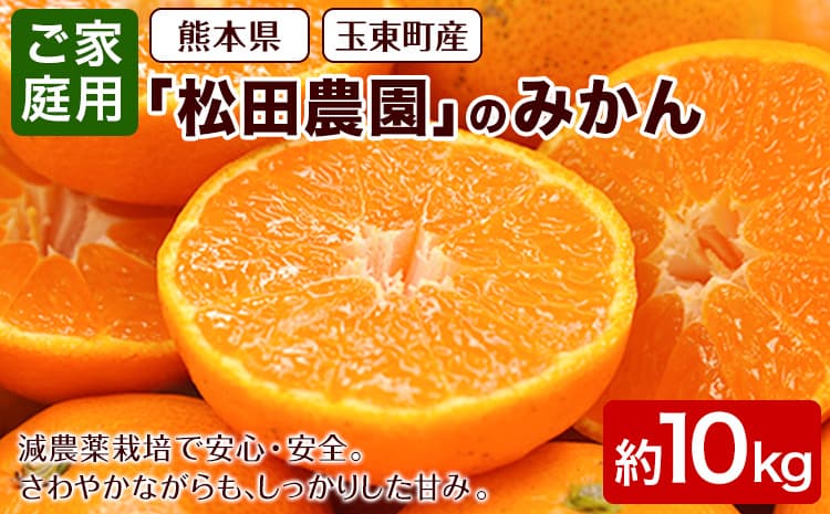 \先行予約スタート/ 松田農園 みかん たっぷり 訳あり 10kg ご家庭用 【日付指定不可】《11月上旬-12月下旬頃出荷》10キロ---gkt_mtd_4_10kg---