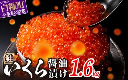 いくら醤油漬(鮭卵)【1.6kg(200g×8パック)】_K104-1234