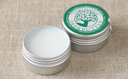 DEER BUTTER えぞ鹿天然油・ペットケアクリーム PH7.5【各1缶】※鹿油化粧品_I014-0792