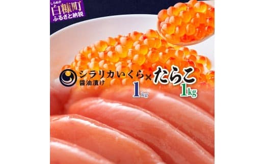 シラリカいくら 醤油味 1kg 250g × 4 たらこ 1kg セット 小分け 国産 極上品 いくら醤油漬 いくら醤油漬け イクラ醤油漬け ikura 魚介類 魚介 海鮮 ごはんのお供 おかず 白米 魚卵 極上 プチプチ食感 新鮮 ギフト ふるさと納税 ふるさとチョイス 北海道 白糠町_I071-1075-60DAYS
