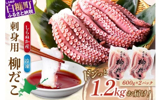 しらぬか産刺身用柳だこ【600g×2個入り】_I016-0136