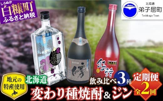 【定期便】焼酎2種 × クラフトジン 飲み比べ セット_I021-1395