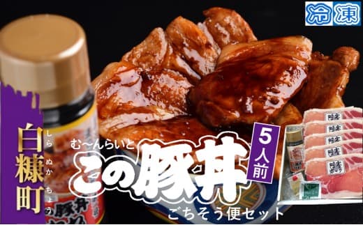※冷凍※【5人前】この豚丼 ごちそう便セット_I020-0892CZ