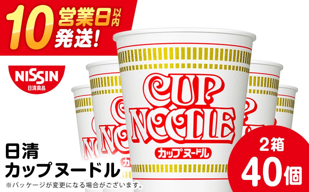 10営業日以内発送 日清★カップヌードル★ 2箱・合計40食(管理コード:CQ142)