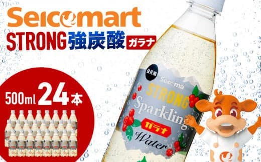 セコマ ガラナ 強炭酸水 500ml 24本 1ケース 北海道 千歳製造 飲料 炭酸 ペットボトル セイコーマート (管理コード:SF005)