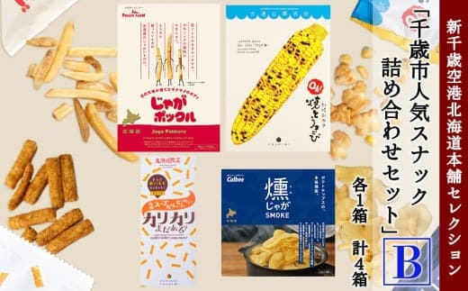 「千歳市人気スナック詰め合わせセットB」新千歳空港北海道本舗セレクション (管理コード:BR103)