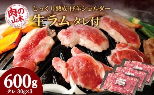 生ラム (冷凍)タレ付 600g<肉の山本> (管理コード:AD161)