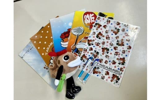 たら丸文房具 8点ブルーセット F21H-250 (管理コード:001-a020)