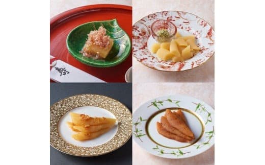 巨匠との共演 名店シリーズ 味付け数の子 4点セット かずのこ F21H-474 (管理コード:007-a007)