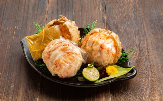 27-30 毛がに甲羅盛(2個)【殻剥き不要!毛ガニの美味しいところだけをイイとこどり】