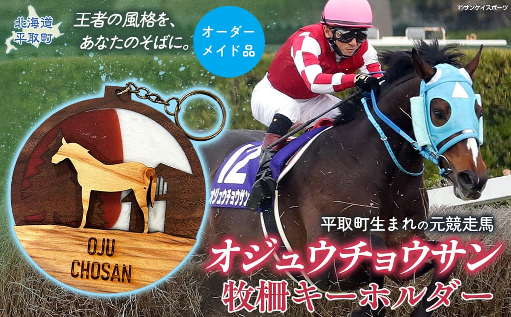 【オーダーメイド品】オジュウチョウサン牧柵キーホルダー BRTV002