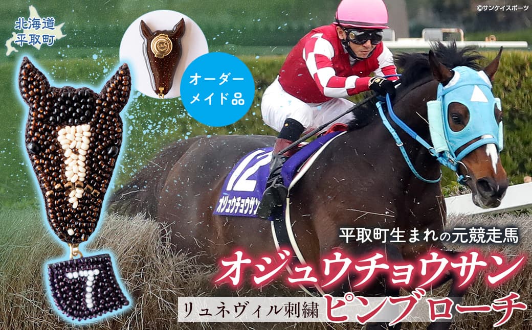 【オーダーメイド品】リュネヴィル刺繍ピンブローチ BRTV003