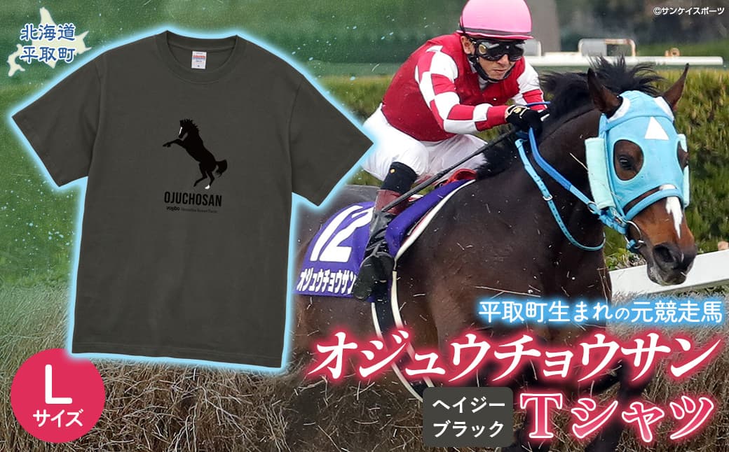 【オジュウチョウサン】Tシャツ _Lサイズ(ヘイジーブラック) BRTV004-3