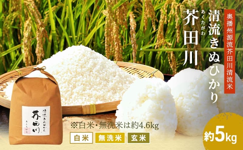 令和8年産 新米 米 5kg 玄米 清流きぬひかり芥田川 農家直送 5キロ キヌヒカリ 贈り物 喜ばれる お米ギフト おいしいお米 お祝い 内祝い 贈答 美味しい おいしい