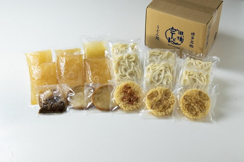 【博多名物のやわらかいうどん】因幡うどんDセット