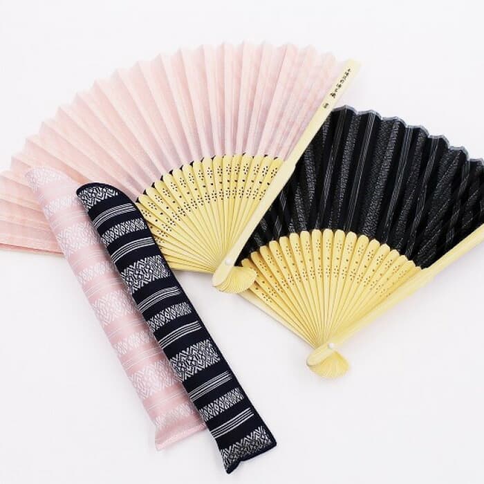 扇子セット ピンク