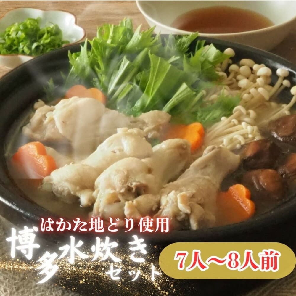 【福岡グルメ】はかた地どり使用博多水炊きセット 7~8人前