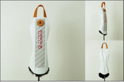 博多革工房HOMMONが作ったゴルフウッド用ヘッドカバー【博多織・牛革コンビ】:ダークグレー#4