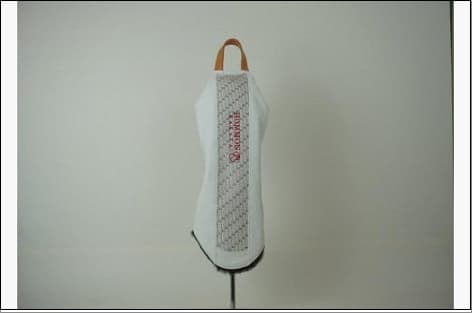 博多革工房HOMMONが作ったゴルフドライバー用ヘッドカバー【博多織・牛革コンビ】:ホワイト