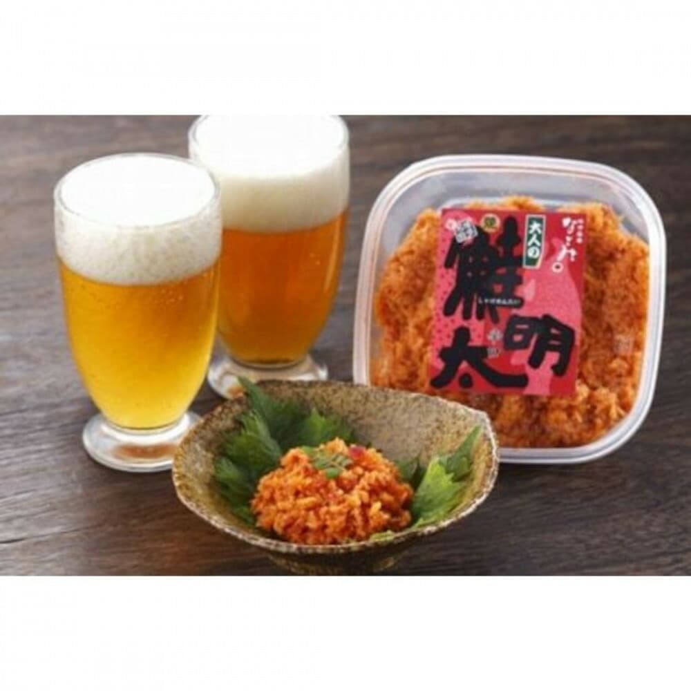 新!博多名物「なごみ」の【大人の鮭明太150g×1】+焼鯖辛子たかな130g