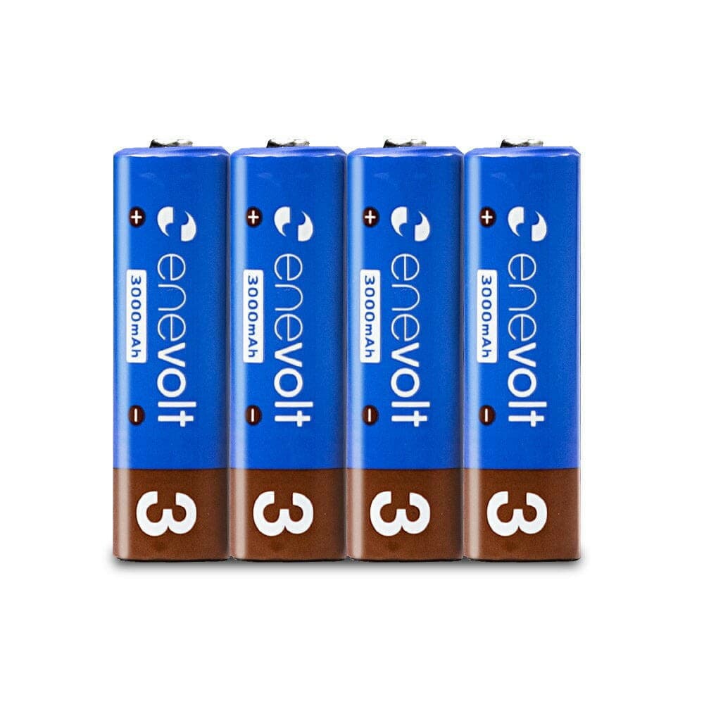 【enevolt】 充電池 3000mAh 単3 エネボルト 8本セット 【1年間保証】 8s3000ev