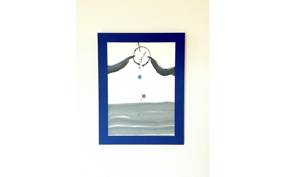 福岡市書道家によるフルオーダー原画作品・パネル装/世界に一つだけの完全オーダー墨象作品