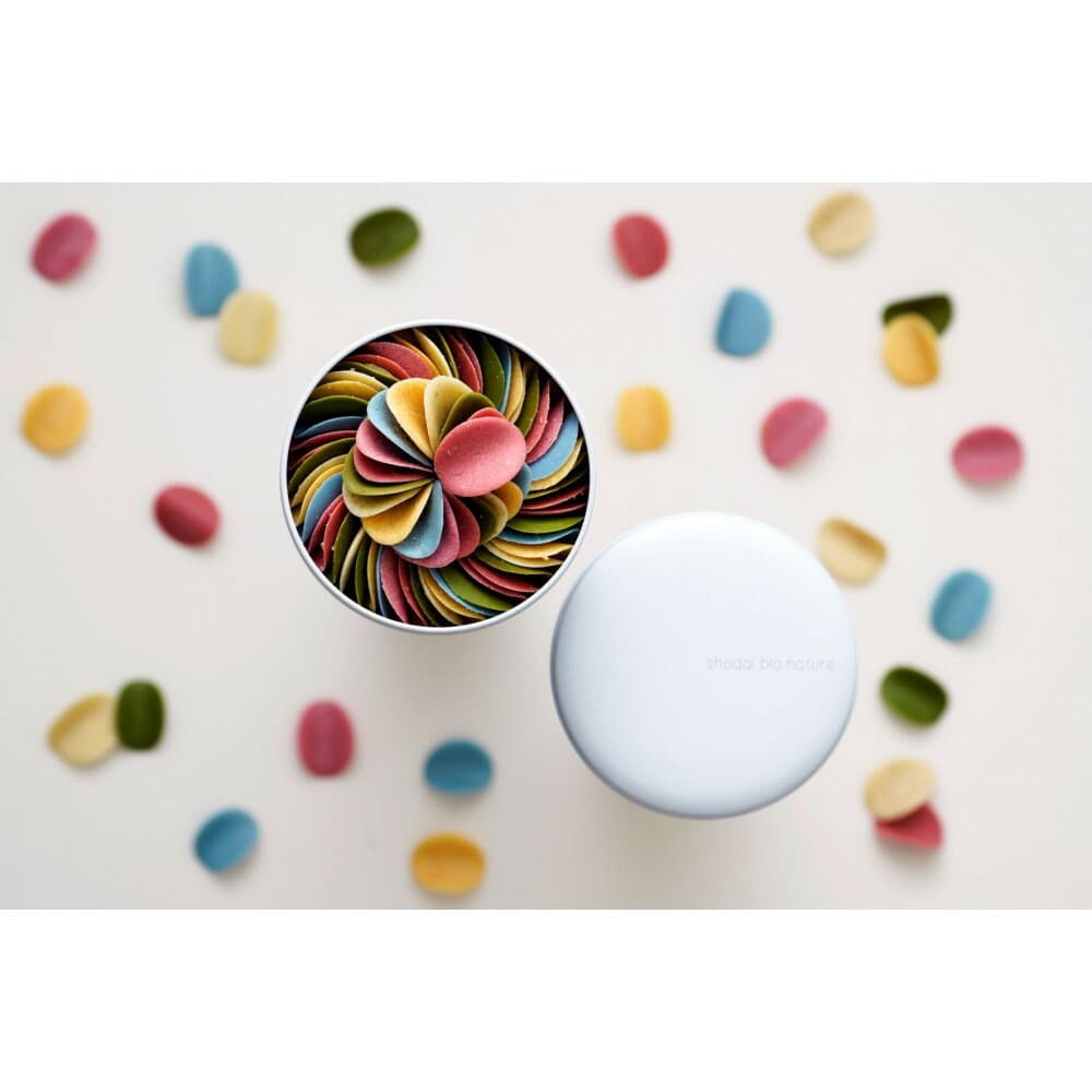 -洋菓子2点セット- 花びらのような6色のチョコレート【ミルティペタル】と、可愛い全8種類【グルテンフリー】マドレーヌグラデーション詰め合わせ<福岡市>