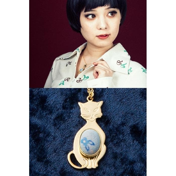 【福岡市返礼品】昭和ビンテージ ねこペンダント