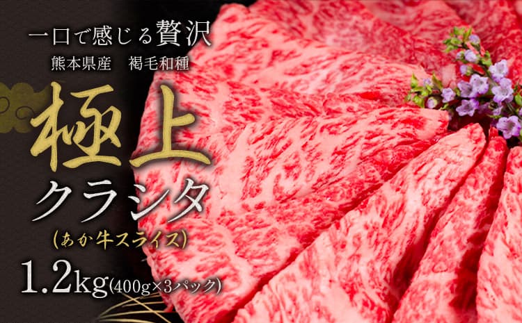 国産 牛肉 あか牛 極上 クラシタ ロース スライス すき焼き しゃぶしゃぶ 鍋 送料無料 肉 1200g 赤牛 あかうし《90日以内に出荷予定(土日祝除く)》 |人気の牛肉 国産牛肉 熊本牛肉 ブランド牛肉 特産牛肉---mna_fakakrst_90d_17000_1200g---