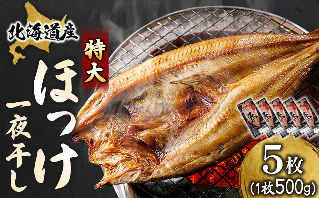 北海道産 ほっけ一夜干し(500~550g)×5枚 【配送日時指定可能】 釧路町の匠が贈る 北の至宝 ホッケ 干物 焼魚 焼き魚 白身魚 セット ひもの 魚干物 一人暮らし セット おかず 冷凍 スピード発送 すぐ届く 魚介類 海鮮 絶品 人気 ヒロセ すぐ発送 北海道 釧路町 釧路超 特産品