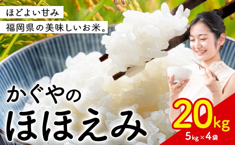 米 かぐやのほほえみ 20kg 白米 《7-14日以内に出荷予定(土日祝除く)》 福岡県 小竹町 お米 ブレンド米 国産---ktk_khh_r_26_36500_20kg---
