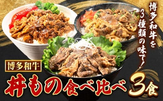 博多和牛 牛丼 ハヤシ丼 カルビ丼 丼ものセット 各 200g x 1パック 600g 清柳食産《30日以内に出荷予定(土日祝除く)》肉 牛肉 和牛 丼 送料無料 鞍手郡 小竹町 お弁当 おかず 小分け パック 冷凍---sc_fdonmn_30d_23_14000_600g--- (管理コード:sc_fdonmn_30d_23_14000_600g)