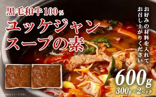 黒毛和牛100% 焼肉屋のユッケジャンスープの素 300g (約4人前)× 2パック