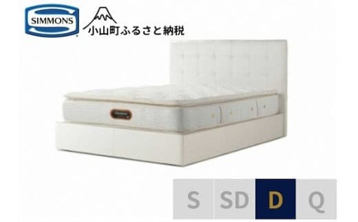 6BW7【シモンズ】ダブルベッド モンセラート SC/6.5ピロートッププレミアムAA21221 ホワイト