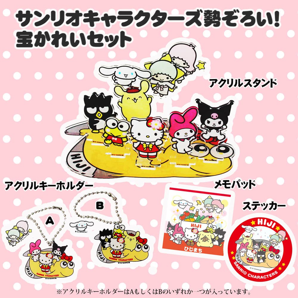 <数量限定>サンリオキャラクターズ勢ぞろい!宝かれいセット【1371885】