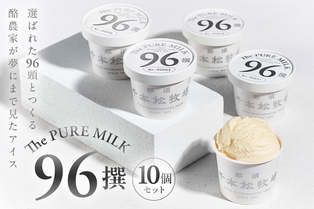 【千本松牧場】96撰 10個セット ns025-021-10【アイスクリーム スイーツ デザート アイス 詰め合わせ セット】(管理コード:ns025-021-10)