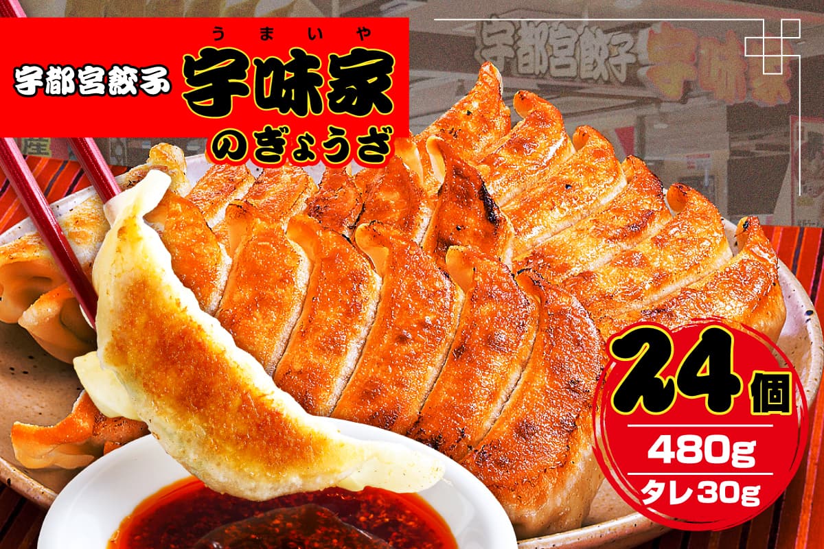 宇都宮餃子 宇味家のぎょうざ ns134-001 【宇都宮餃子 三元豚 焼餃子 冷凍餃子】 (管理コード:ns134-001)