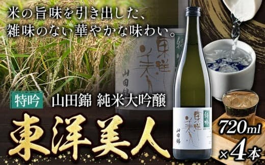 日本酒 新酒 東洋美人 特吟 山田錦 純米大吟醸 4本 計2880ml 1本あたり 720ml 福岡吟醸倶楽部株式会社《30日以内に出荷予定(土日祝除く)》福岡県 鞍手郡 鞍手町 酒 冷酒 送料無料---skr_gntybjn_30d_25_40000_4i--- (管理コード:skr_gntybjn_30d_25_40000_4i)
