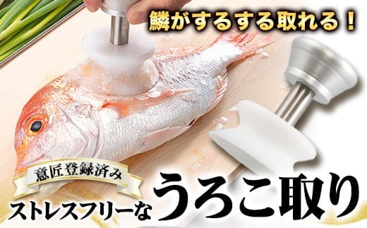 ストレスフリーなBM式うろこ取り《30日以内に出荷予定(土日祝除く)》有限会社BMエンジニアリング 鱗取り うろこ取り 魚 料理 調理器具---skr_bmuroko_30d_22_23500_1i--- (管理コード:skr_bmuroko_30d_22_23500_1i)