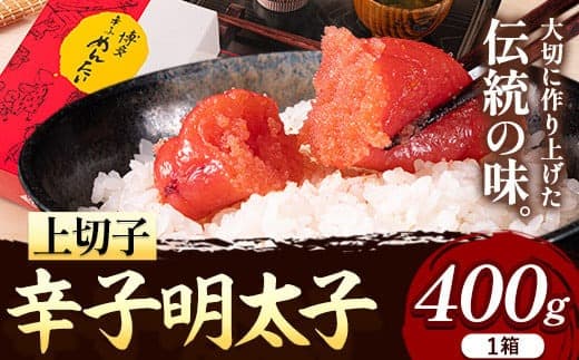 辛子明太子 上切子 400g《30日以内に出荷予定(土日祝除く)》博多漁師の里 明太子 めんたいこ 冷凍---skr_fhktmntk_30d_22_8800_400g--- (管理コード:skr_fhktmntk_30d_22_8800_400g)