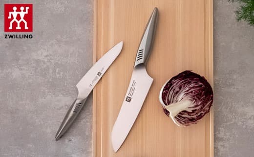 Zwilling ツヴィリング 「 ツインフィン 2 マルチパーパス/ペティ 2pcsセット 日本製」 三徳 包丁 ギフト オールステンレス 食洗機対応 岐阜県関市製【日本正規販売品】 Twin Fin 30920-002 (管理コード:009-0037)